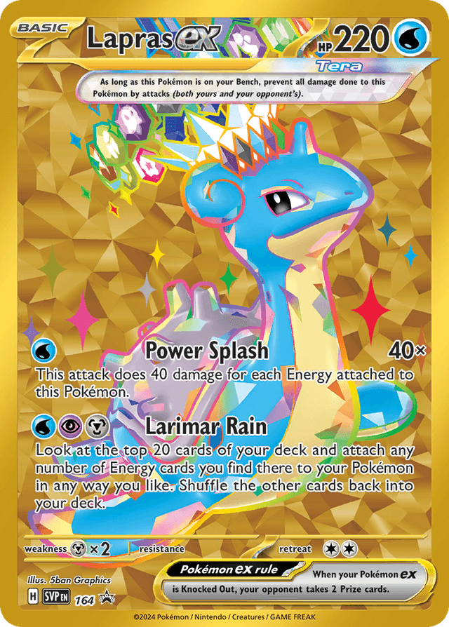 Lapras ex — Scarlet & Violet Black Star Promos #164