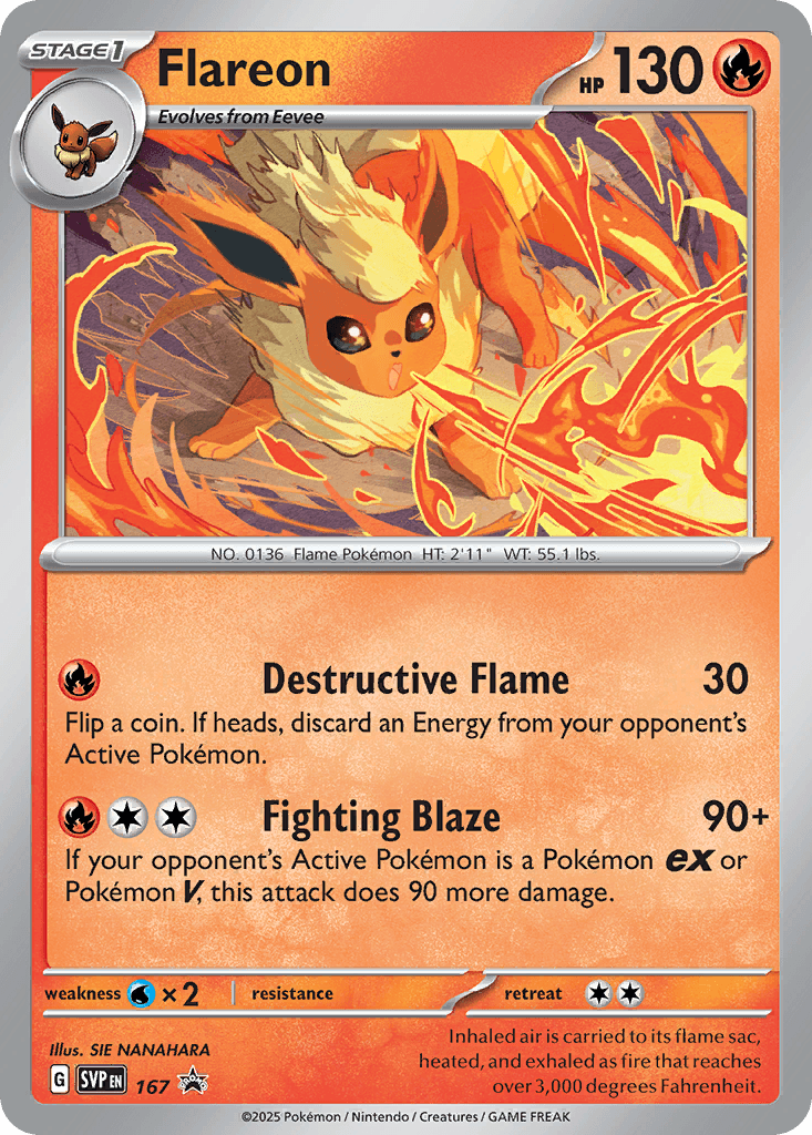 Flareon — Scarlet & Violet Black Star Promos #167