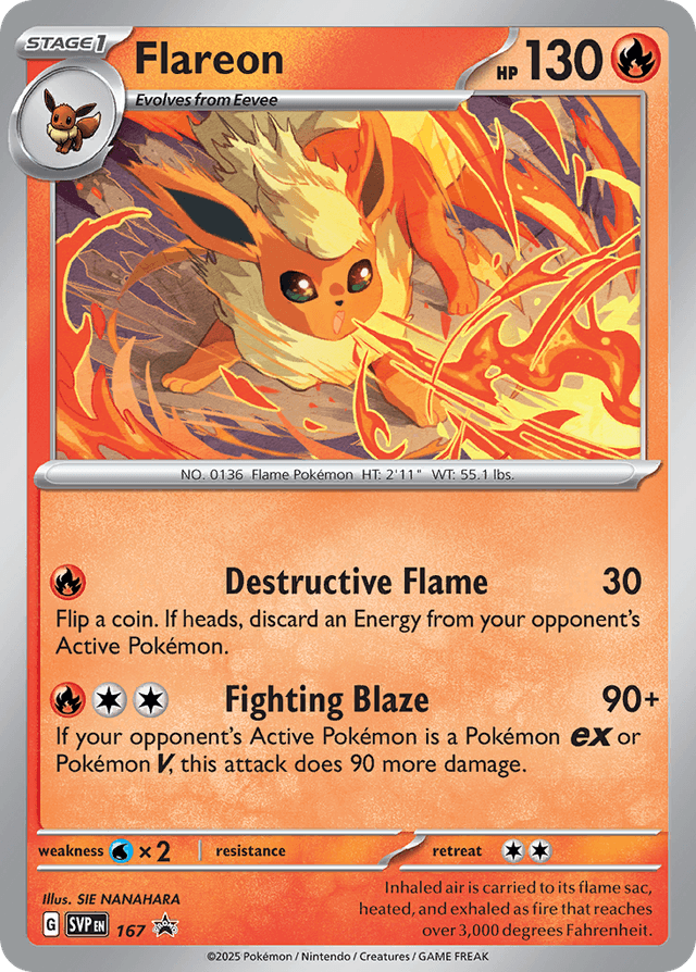Flareon — Scarlet & Violet Black Star Promos #167