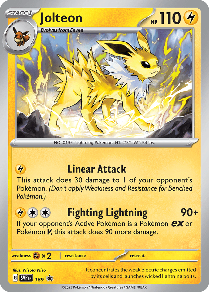 Jolteon — Scarlet & Violet Black Star Promos #169