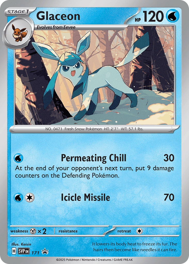 Glaceon — Scarlet & Violet Black Star Promos #171