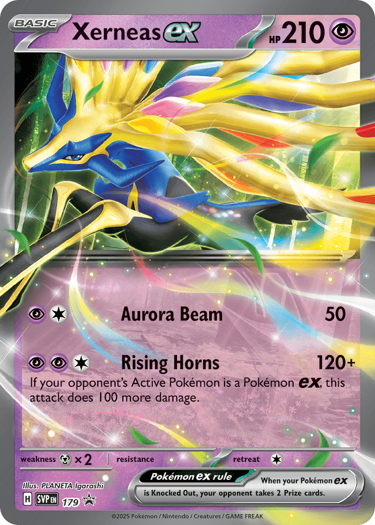 Xerneas ex — Scarlet & Violet Black Star Promos #179