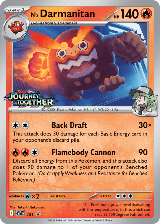 N's Darmanitan — Scarlet & Violet Black Star Promos #181