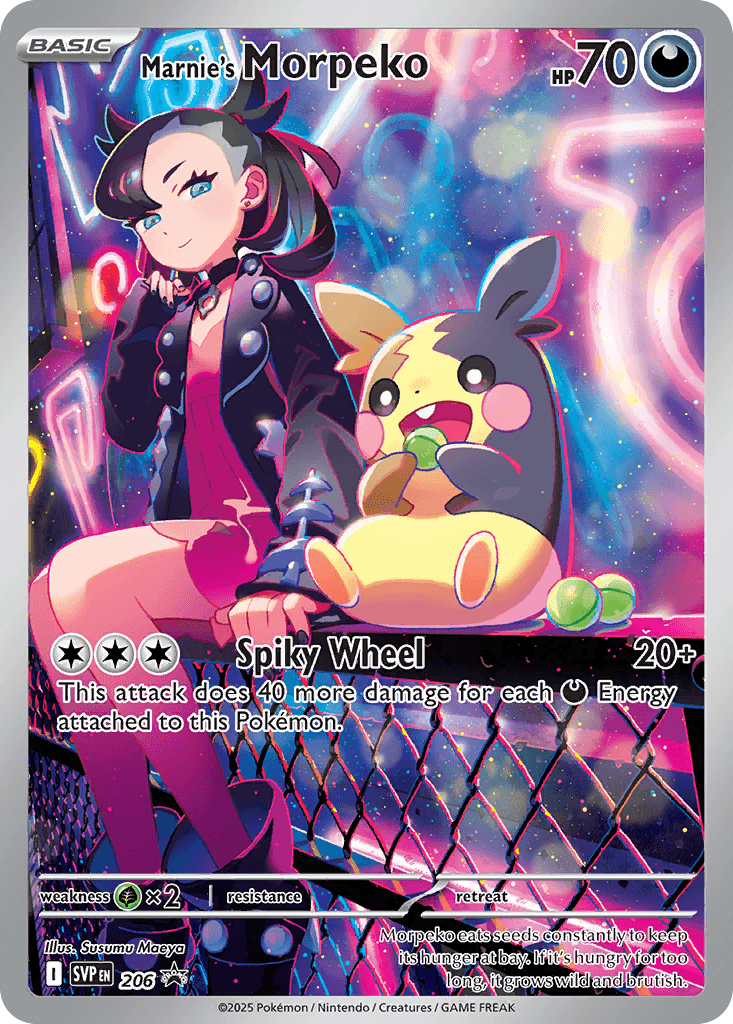 Marnie's Morpeko — Scarlet & Violet Black Star Promos #206