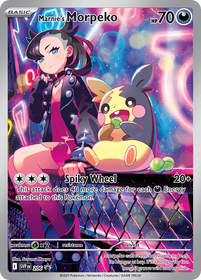 Marnie's Morpeko — Scarlet & Violet Black Star Promos #206