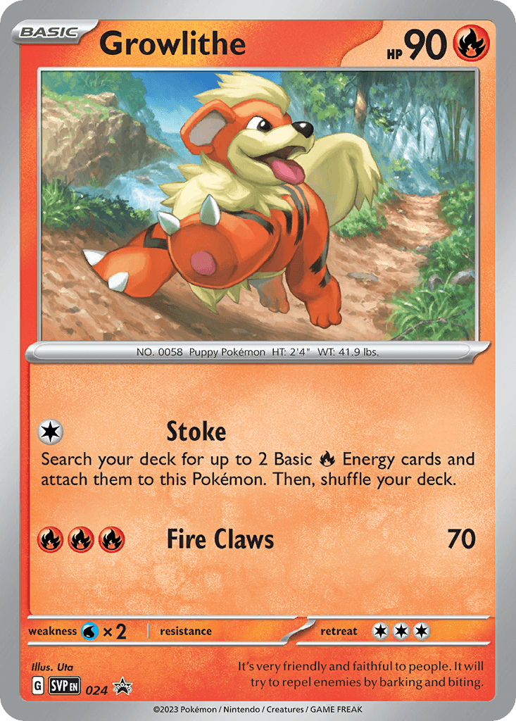 Growlithe — Scarlet & Violet Black Star Promos #24