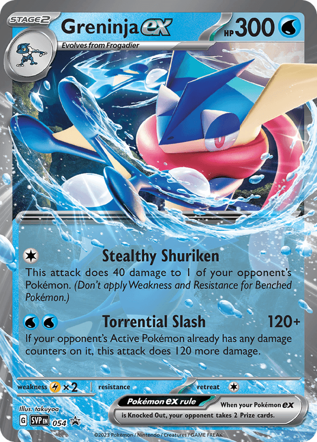 Greninja ex — Scarlet & Violet Black Star Promos #54