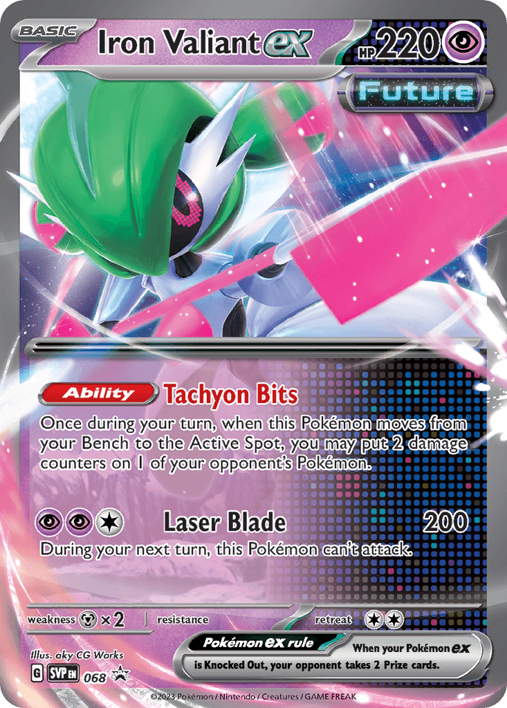 Iron Valiant ex — Scarlet & Violet Black Star Promos #68