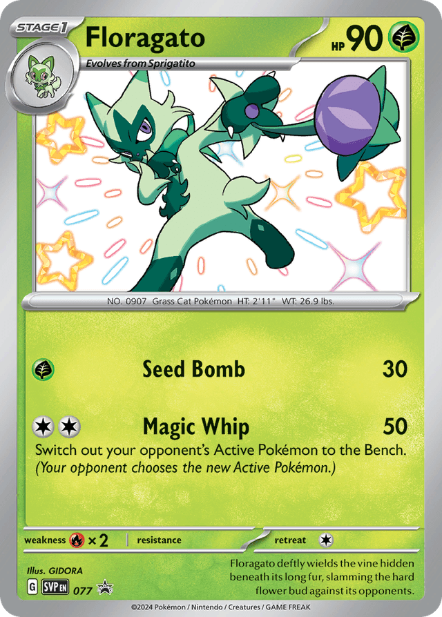 Floragato — Scarlet & Violet Black Star Promos #77