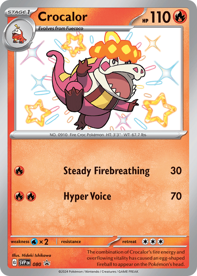 Crocalor — Scarlet & Violet Black Star Promos #80