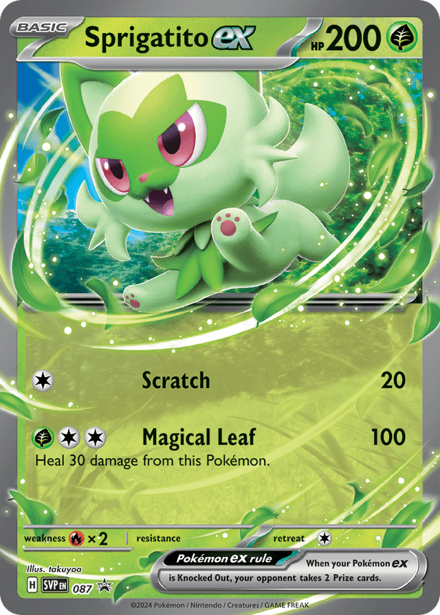 Sprigatito ex — Scarlet & Violet Black Star Promos #87