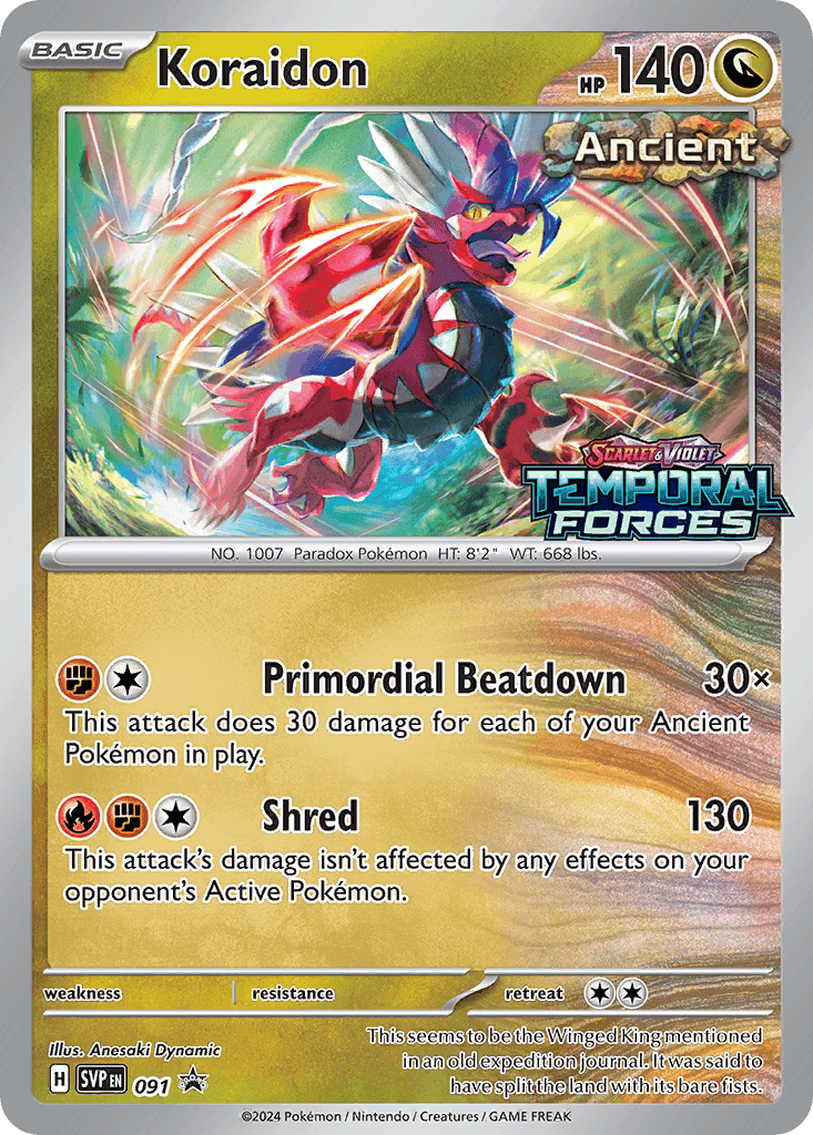 Koraidon — Scarlet & Violet Black Star Promos #91