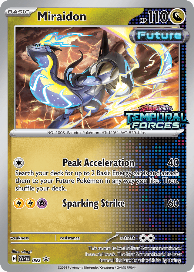 Miraidon — Scarlet & Violet Black Star Promos #92
