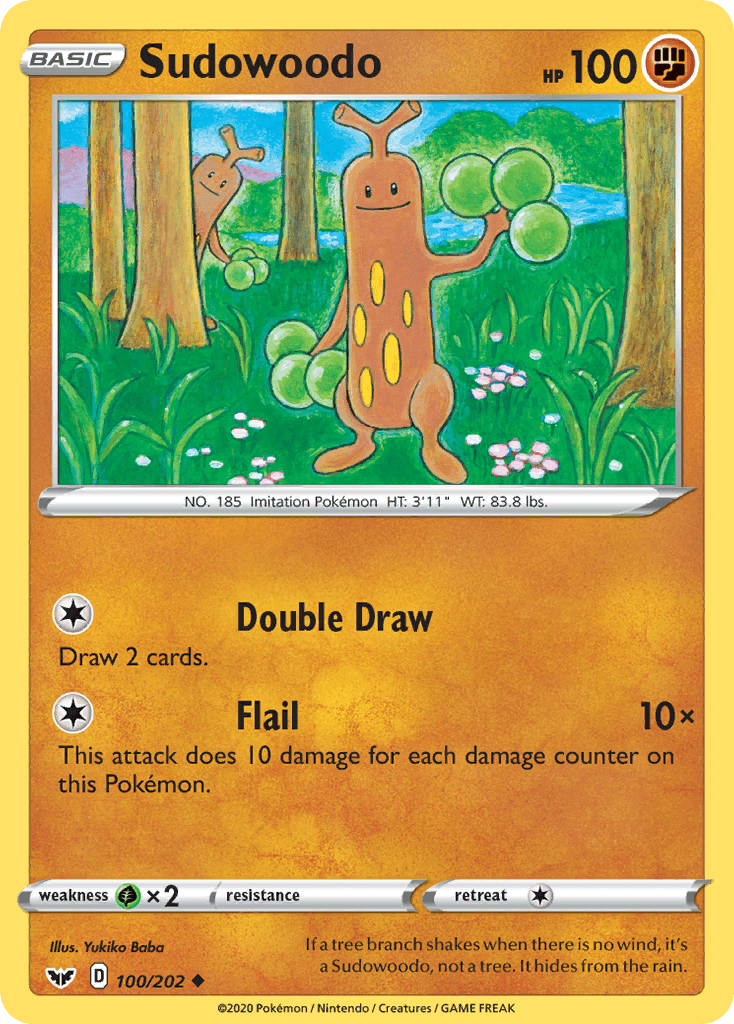 Sudowoodo — Sword & Shield #100