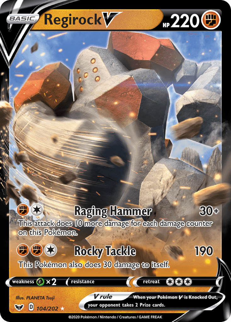 Regirock V — Sword & Shield #104