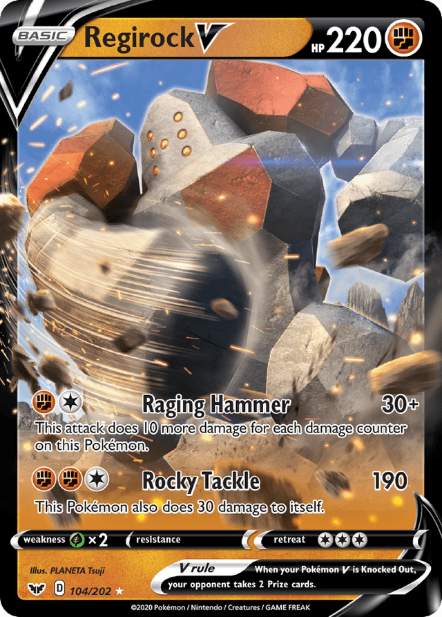 Regirock V — Sword & Shield #104