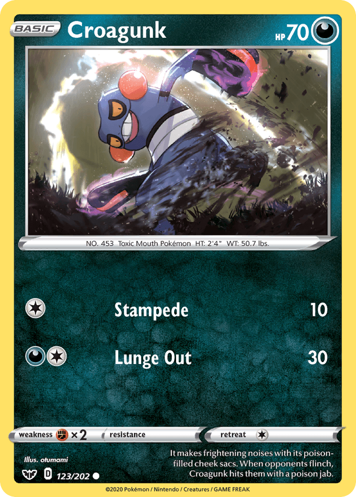 Croagunk — Sword & Shield #123