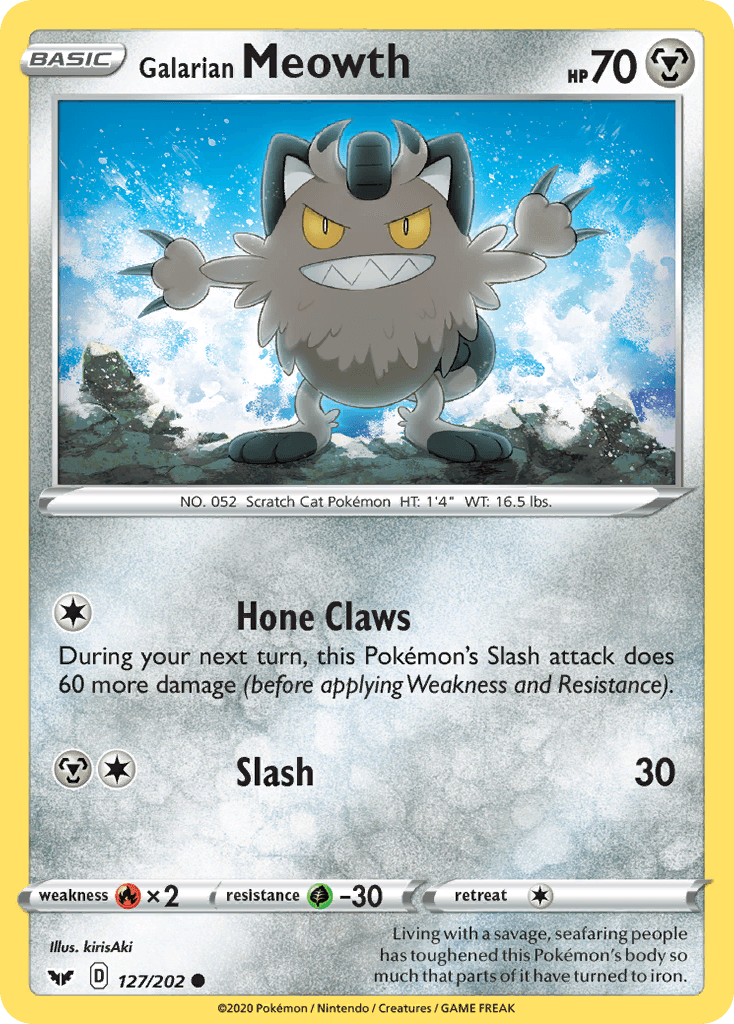 Galarian Meowth — Sword & Shield #127