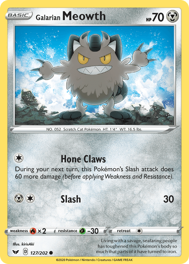 Galarian Meowth — Sword & Shield #127