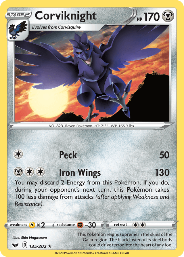 Corviknight — Sword & Shield #135