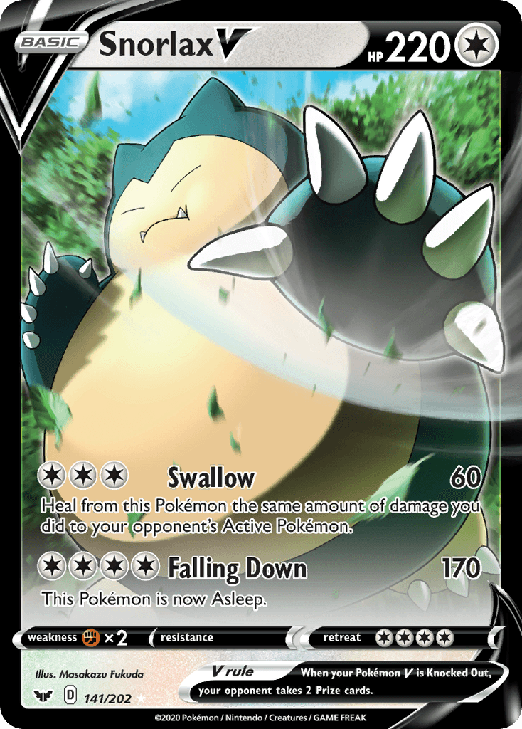 Snorlax V — Sword & Shield #141