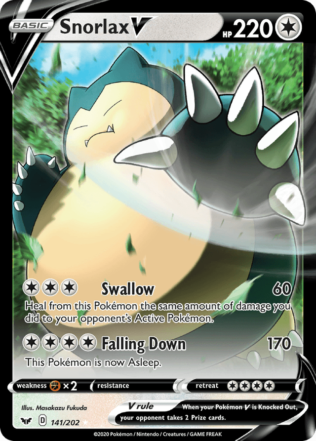 Snorlax V — Sword & Shield #141