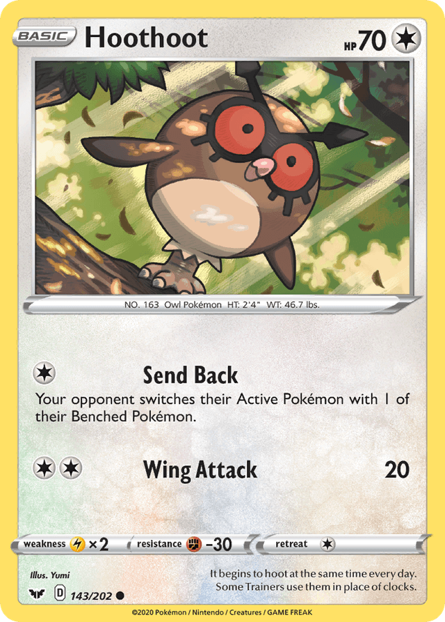 Hoothoot — Sword & Shield #143