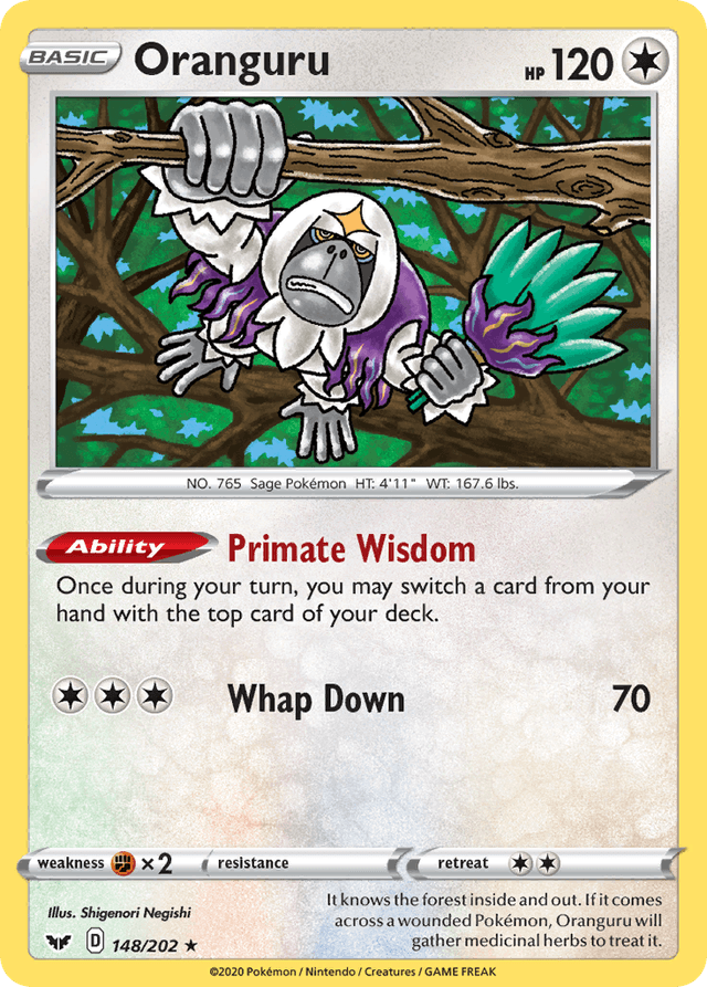 Oranguru — Sword & Shield #148