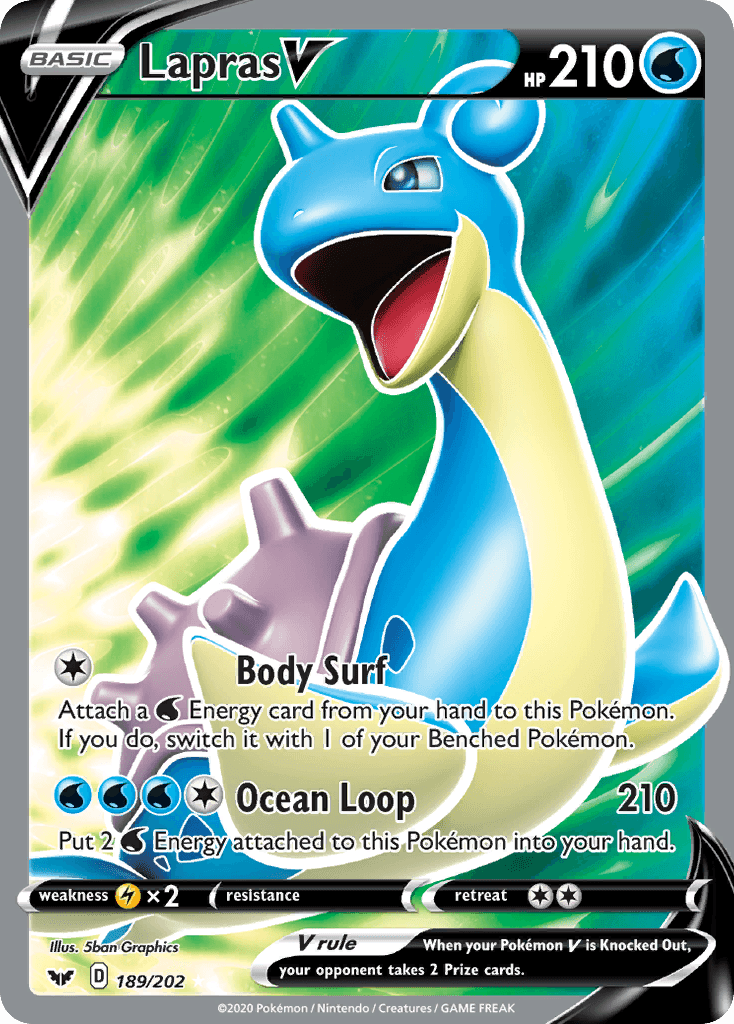 Lapras V — Sword & Shield #189