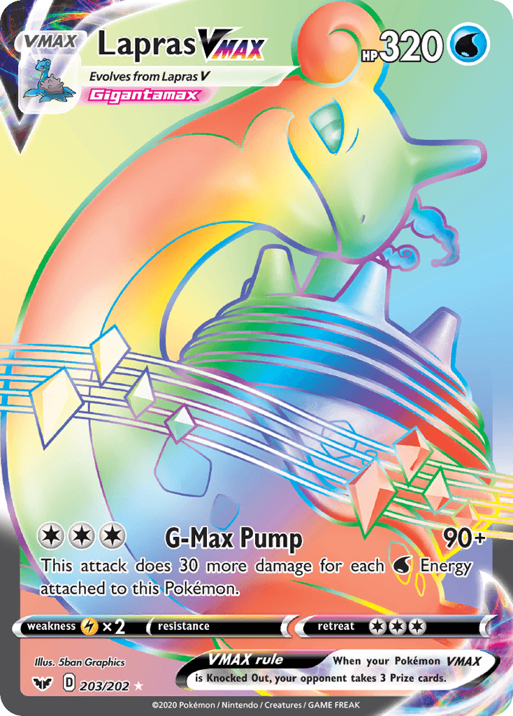 Lapras VMAX — Sword & Shield #203