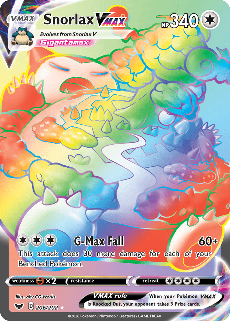 Snorlax VMAX — Sword & Shield #206