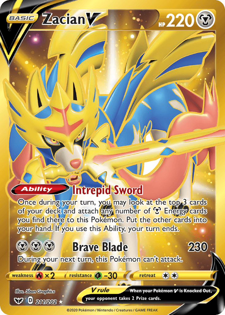 Zacian V — Sword & Shield #211