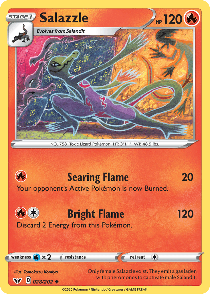 Salazzle — Sword & Shield #28