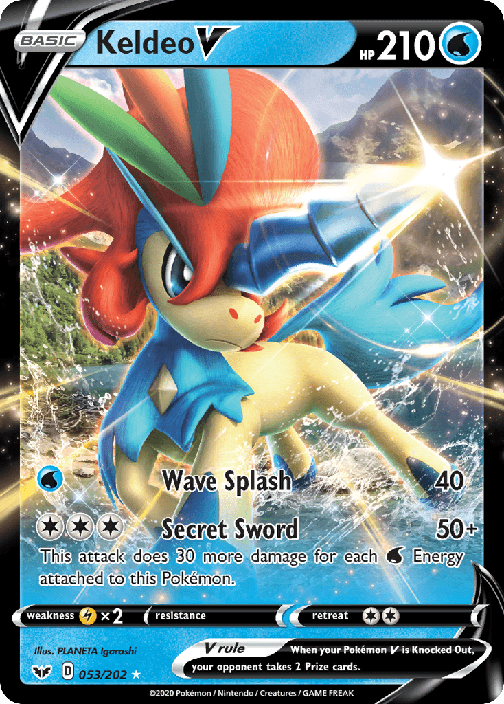 Keldeo V — Sword & Shield #53