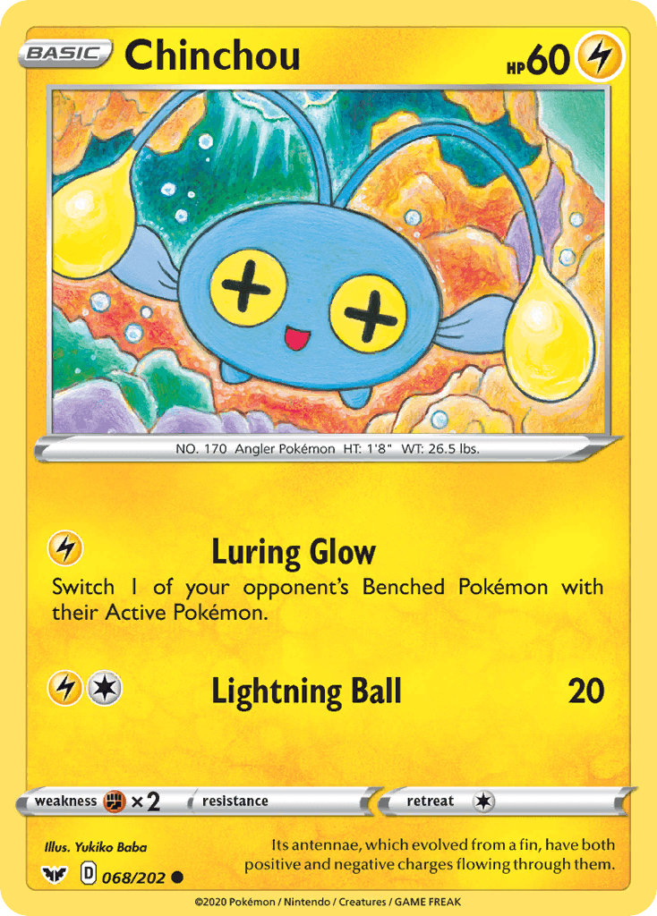 Chinchou — Sword & Shield #68