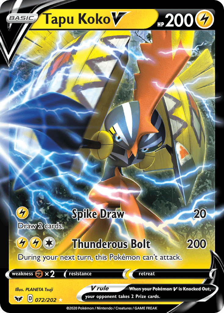Tapu Koko V — Sword & Shield #72