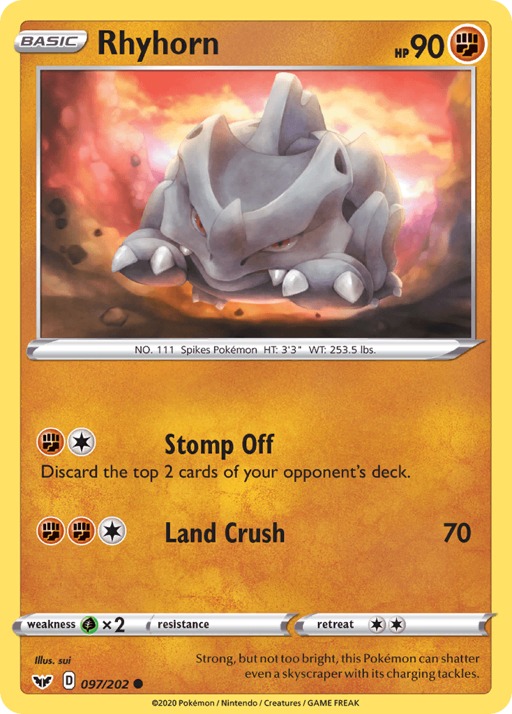 Rhyhorn — Sword & Shield #97