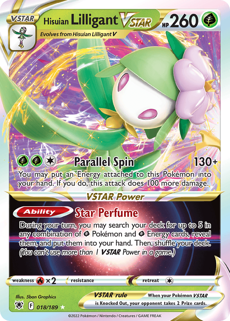 Hisuian Lilligant VSTAR — Astral Radiance #18