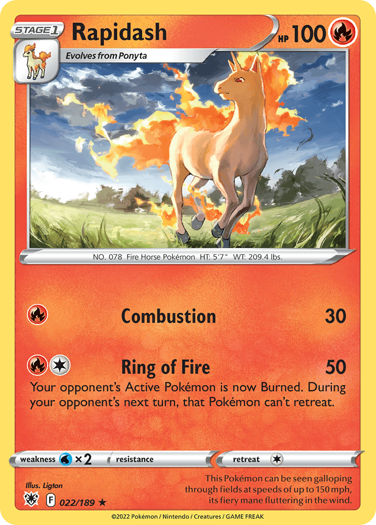 Rapidash — Astral Radiance #22
