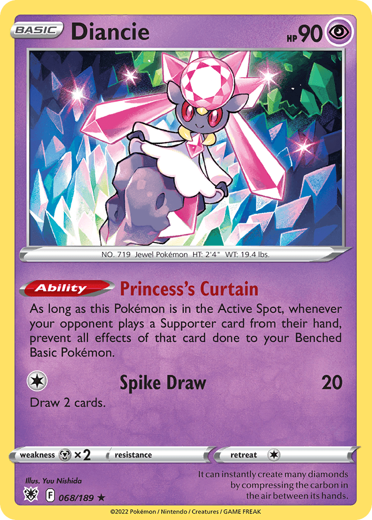 Diancie — Astral Radiance #68