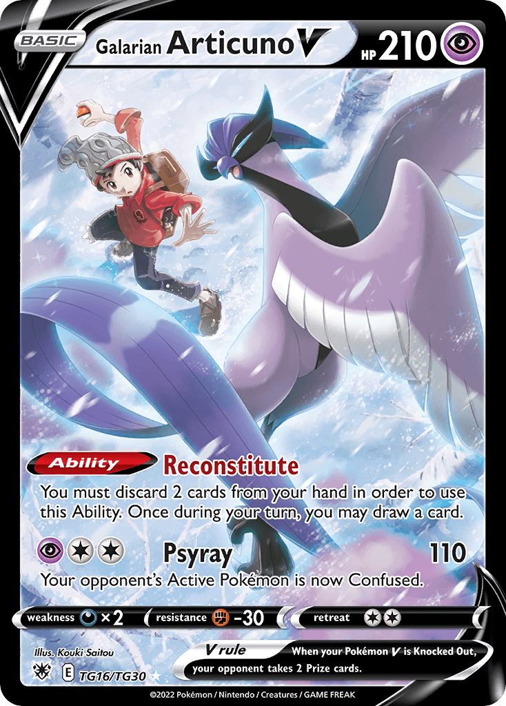 Galarian Articuno V — Astral Radiance Trainer Gallery #TG16