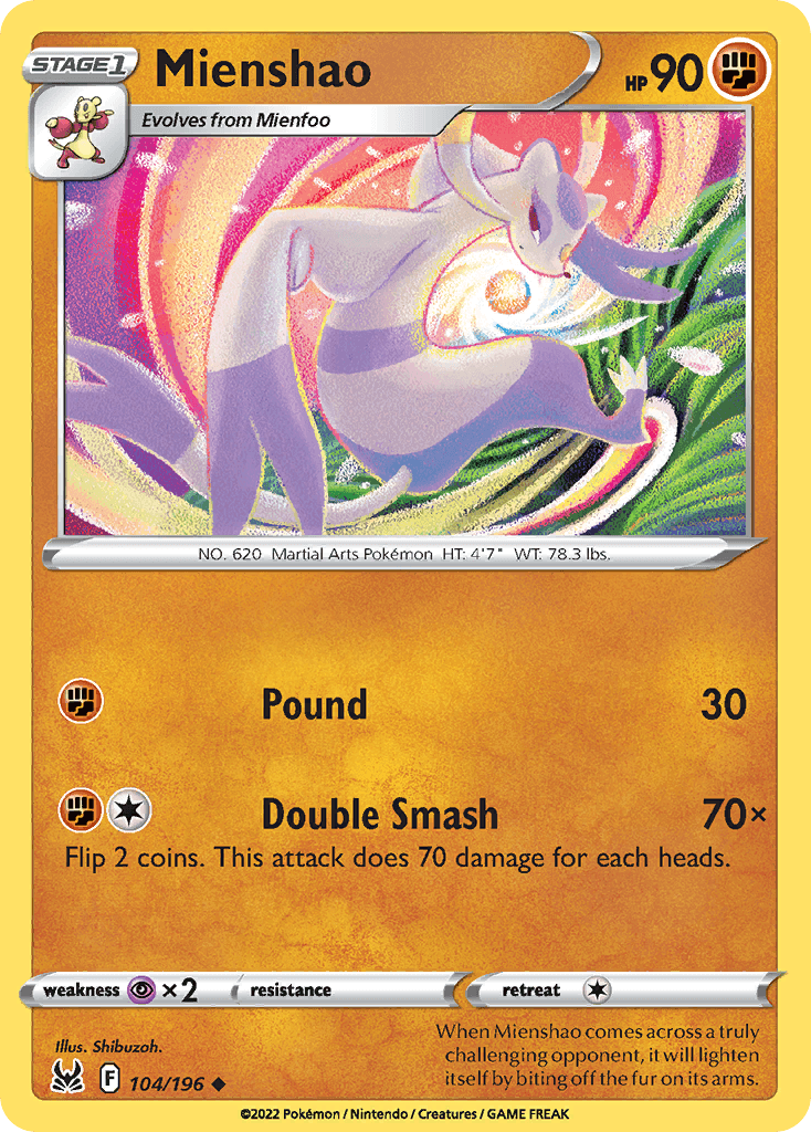 Mienshao — Lost Origin #104