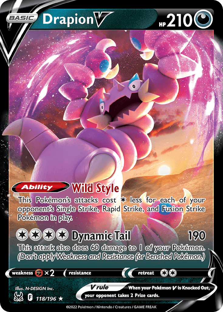 Drapion V — Lost Origin #118