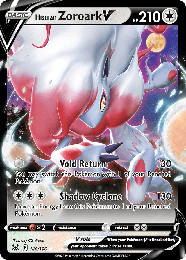 Hisuian Zoroark V — Lost Origin #146