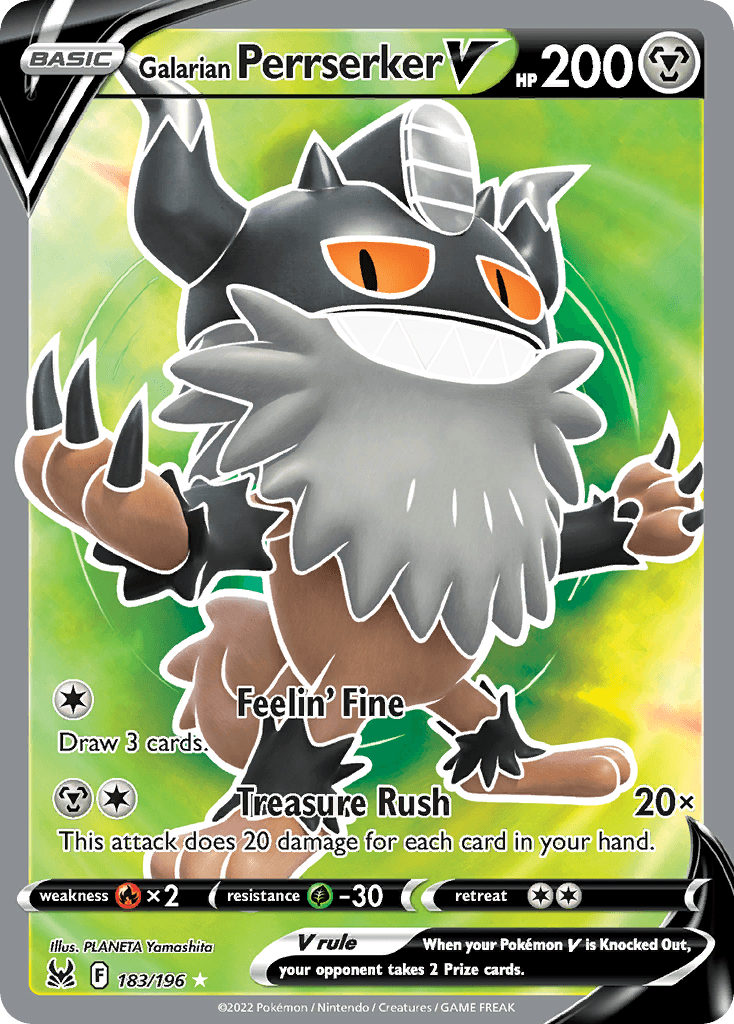 Galarian Perrserker V — Lost Origin #183
