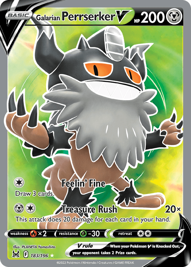 Galarian Perrserker V — Lost Origin #183