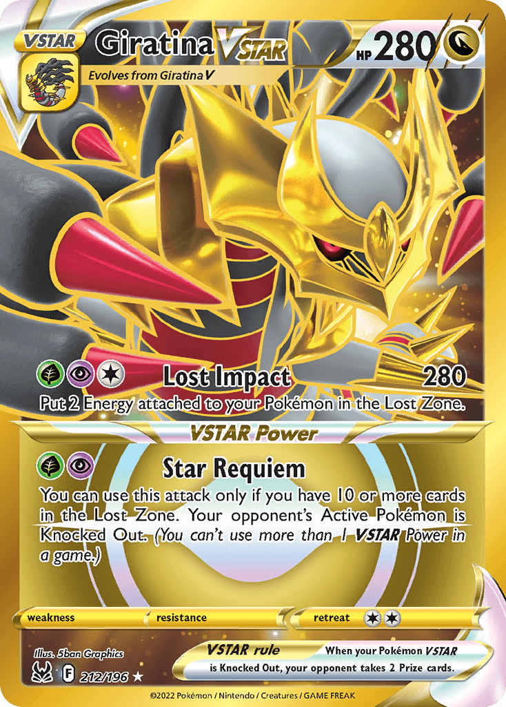 Giratina VSTAR — Lost Origin #212