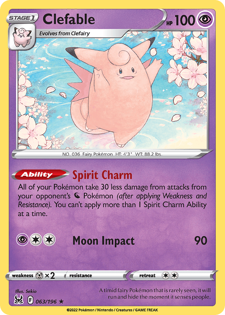 Clefable — Lost Origin #63