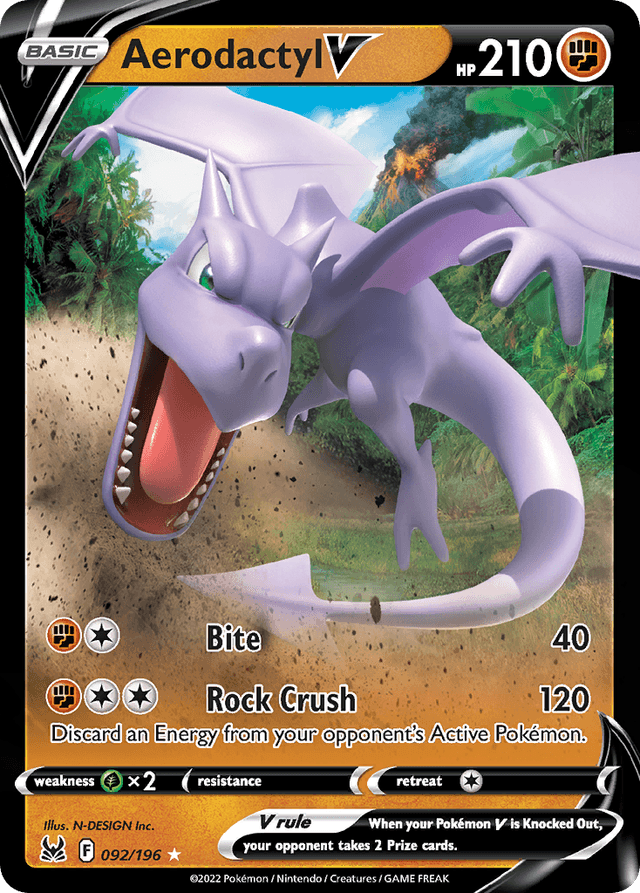 Aerodactyl V — Lost Origin #92