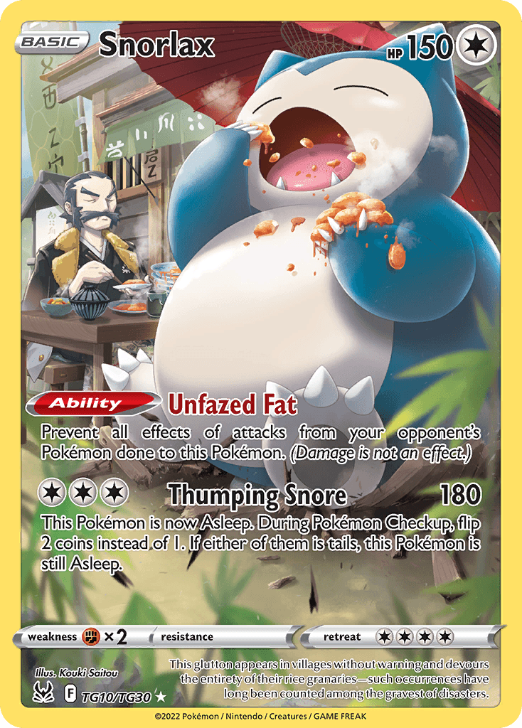Snorlax — Lost Origin Trainer Gallery #TG10